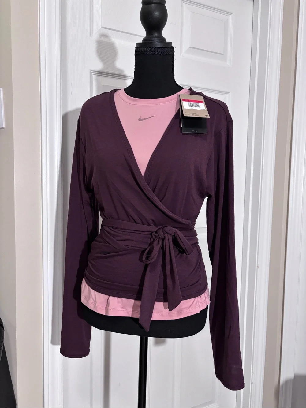 Nike Women's Deep Burgundy Ballet Wrap Top